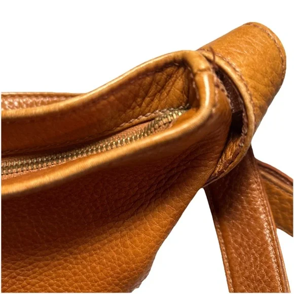 Authentic COACH Shoulder / Cross Body Bag in Pebbled Leather 4907 Brown Vntg. - Picture 13 of 15